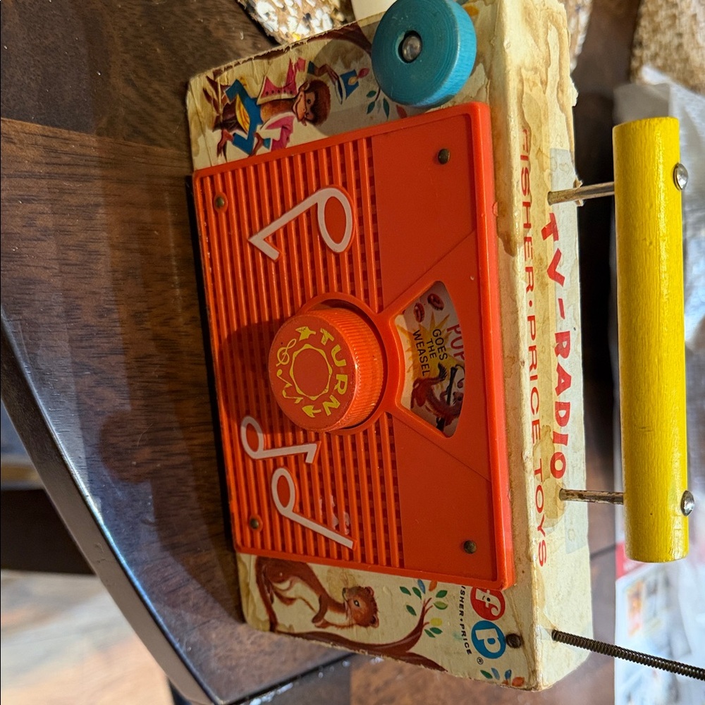 Fisher-Price Red and Yellow TV Radio Toy